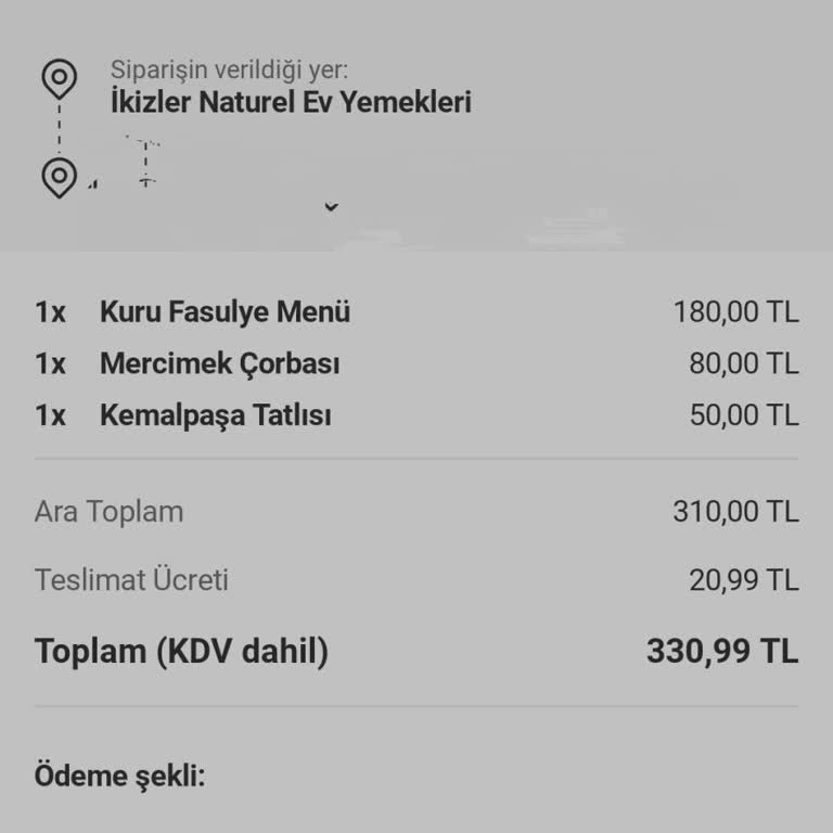 İndirimli Siparişte Fazla Ücret Sürprizi