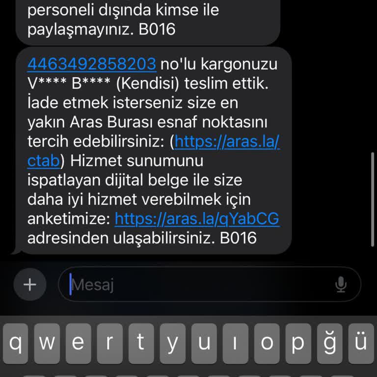 Kayıp Kargo Ve İlgisiz Müşteri Hizmetleri