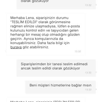 Eksik Ürün Ve İletişimsizlik Sorunu