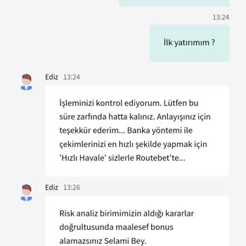 Bonus Talebine Yanıt Vermeyen Platform