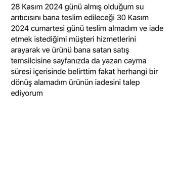 İade Talebinde Sorun Ve İletişim Eksikliği