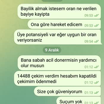 Hesap Kapatma Ve Çekim Sorunu