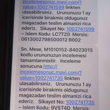 Üretim Hatası İddiasına Karşı Olumsuz Dönüş