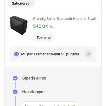 Grundig Hoparlör Siparişim Hala Kargoya Verilmedi, Doğum Günü Sürprizi Mahvoldu