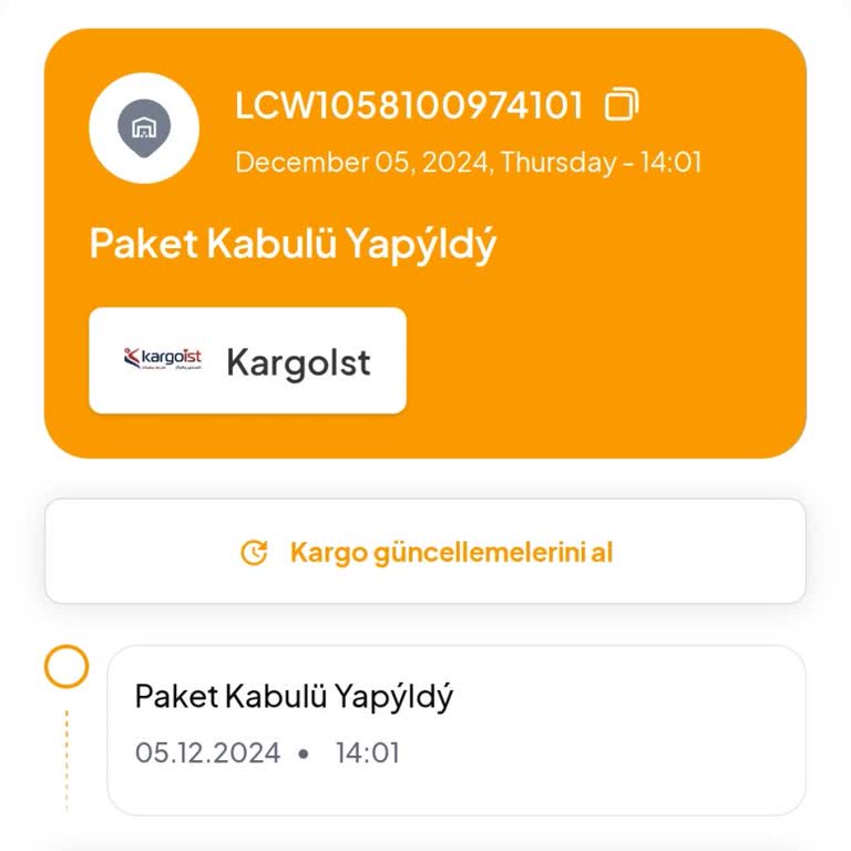 Kayıp Kargo Sorunu