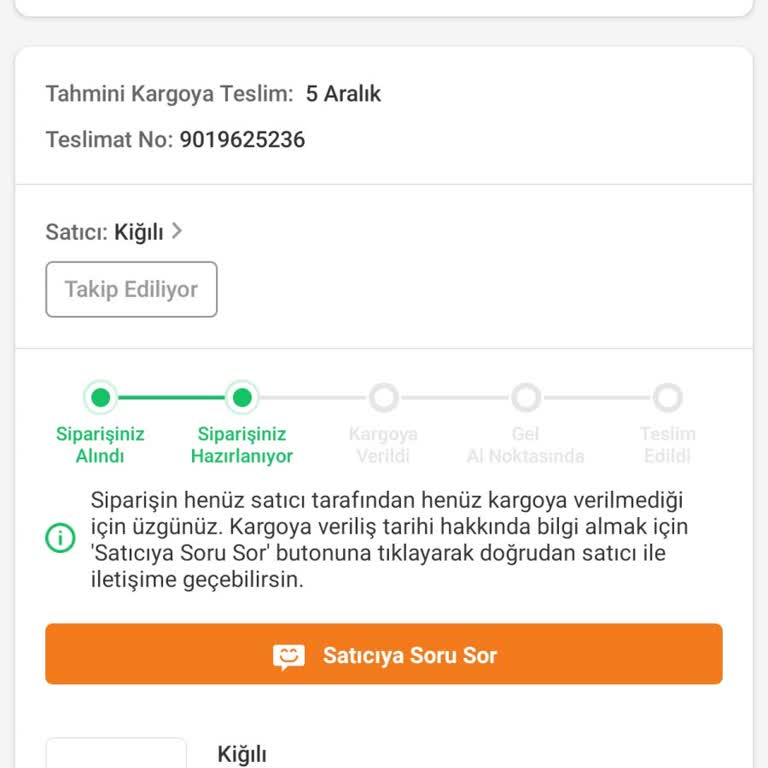 Kiğılı Giyim Trendyol'dan Eksik Ürün Teslimatı Ve Gecikme Sorunu!