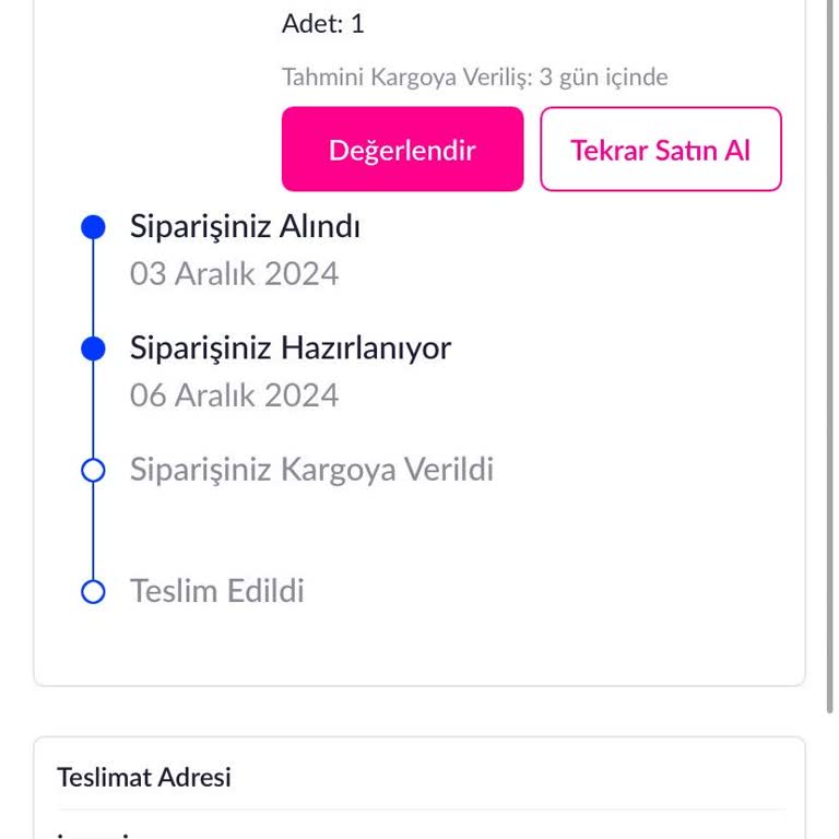 Pazarama'da Kargoya Verilmeyen Ürün Ve İletişimsizlik Sorunu