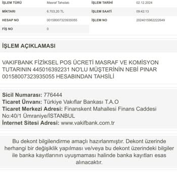 VakıfBank Zero Pos Kesintisi Haksızlığı