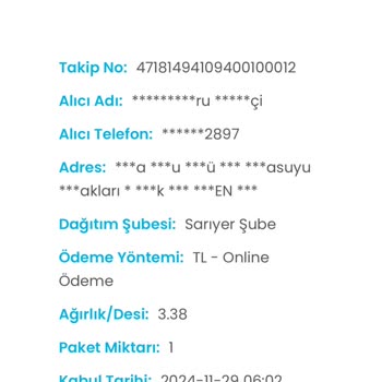 Erken Kargo Ücreti Ödendi, Kargo Teslim Edilmedi