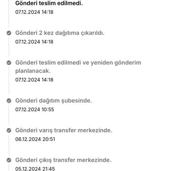 Teslim Edilemeyen Kargo Sorunu
