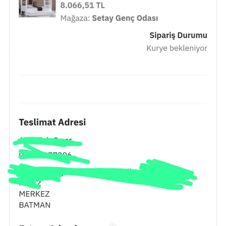 Setay Mobilya Siparişim Neden Hala Gelmedi?