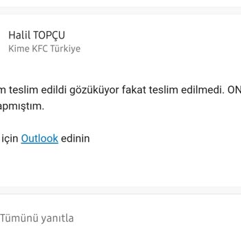 Teslim Edilmeyen Sipariş Ve İade Talebi