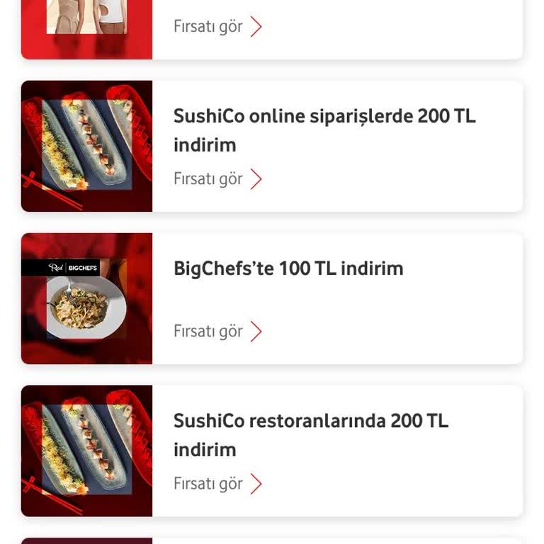 Vodafone Yanımda Uygulamasında İndirim Çeki Sorunu