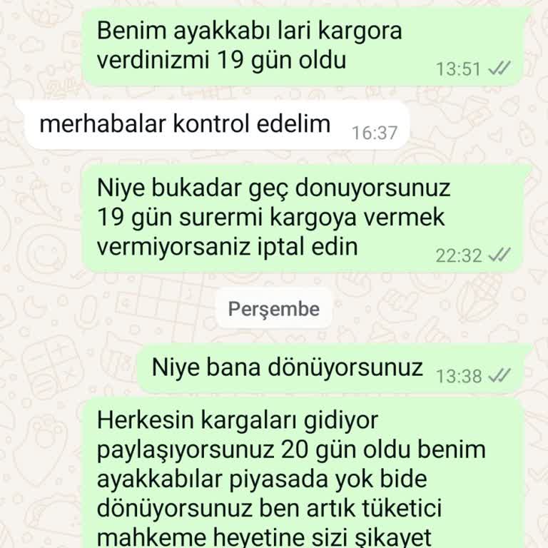 Geç Teslimat Ve İletişim Sorunları
