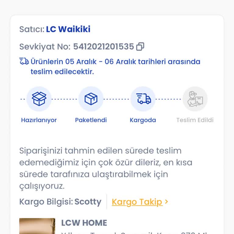 LCW Siparişim Teslim Edilemiyor: Kargo Sorunu