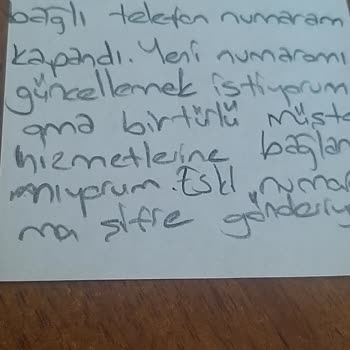 Telefon Numarası Güncelleme Sorunu