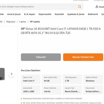 Stokta Olan Ürünüm İptal Edildi Açıklama Bekliyorum