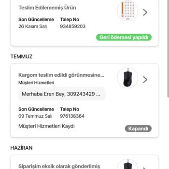 Eksik Ürün İadesi: 7 Aylık Bekleyiş