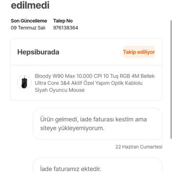 Eksik Ürün İadesi: 7 Aylık Bekleyiş