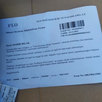 FLO Mağazasından Alınan Ayakkabıda Ayrılma Sorunu
