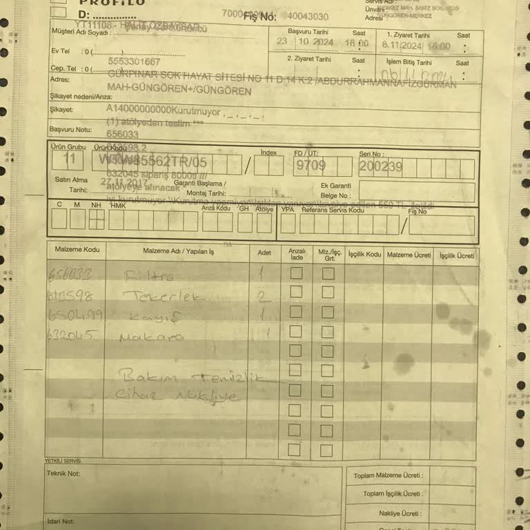 Kurutma Makinesi Kabusu: Yüksek Maliyet, Düşük Hizmet