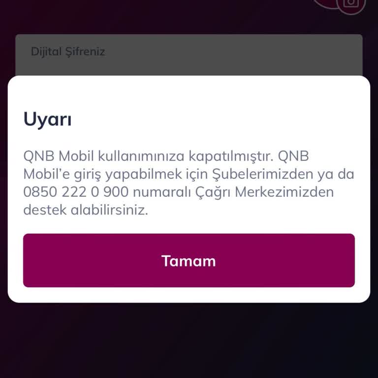 QNB Mobilde Sim Blokesi Ve Yetersiz Müşteri Hizmeti