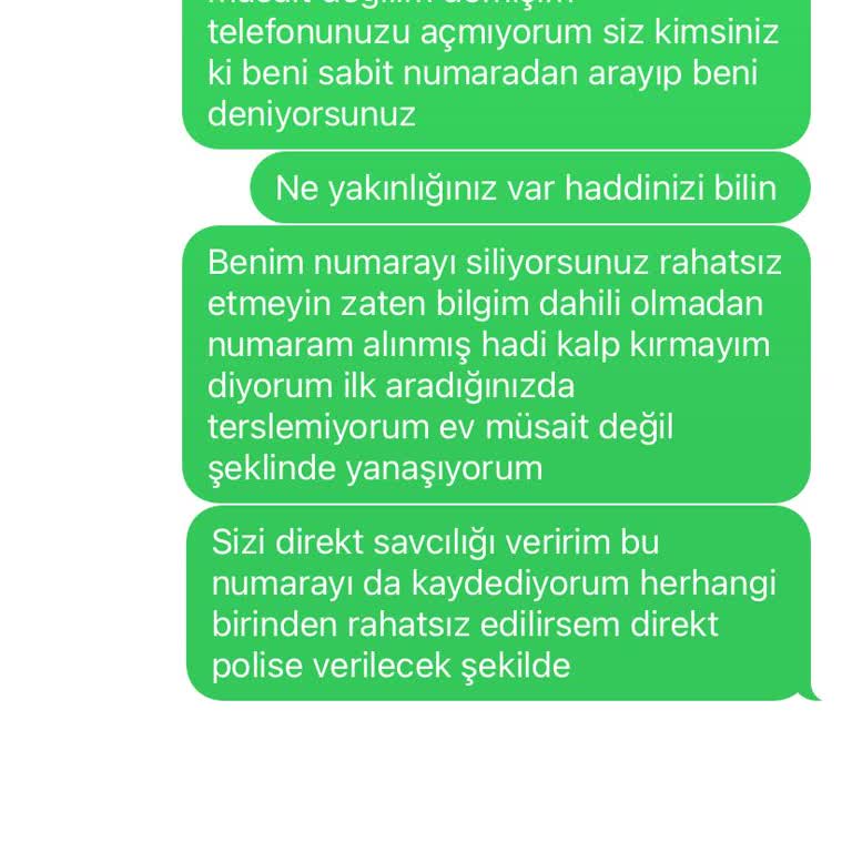 Sürekli Aramalarla Rahatsız Ediliyorum