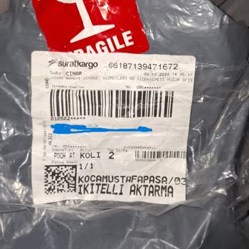 Kırık Ürün Ve Sürat Kargo'da Tutanak Sorunu