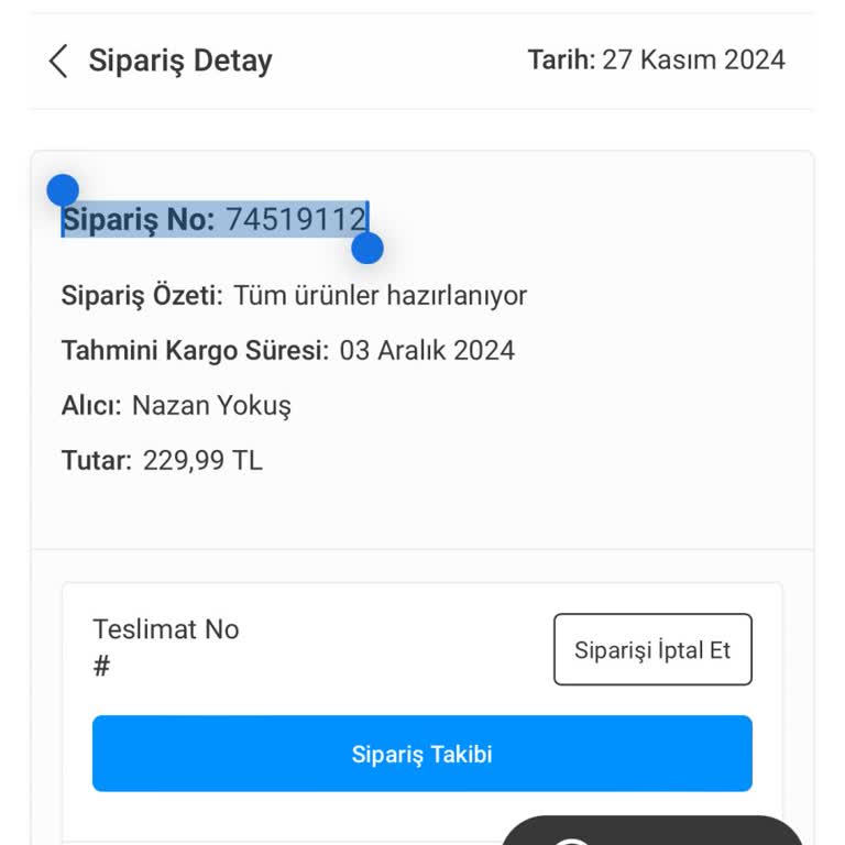 Karaca'dan Sipariş Verdim, Ürün Hala Gelmedi