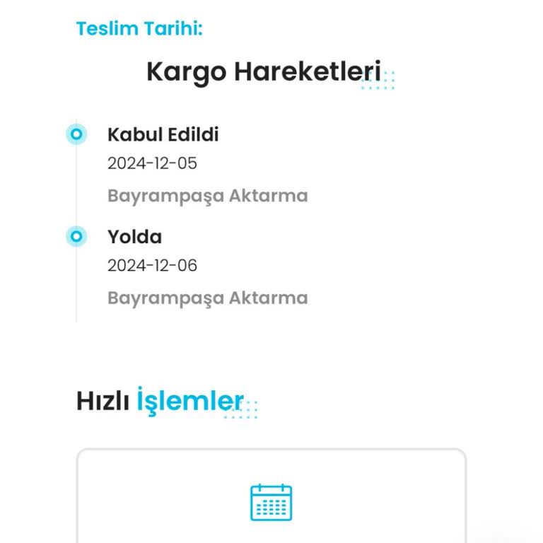 Zara Kargo Teslimatında Sorumsuzluk