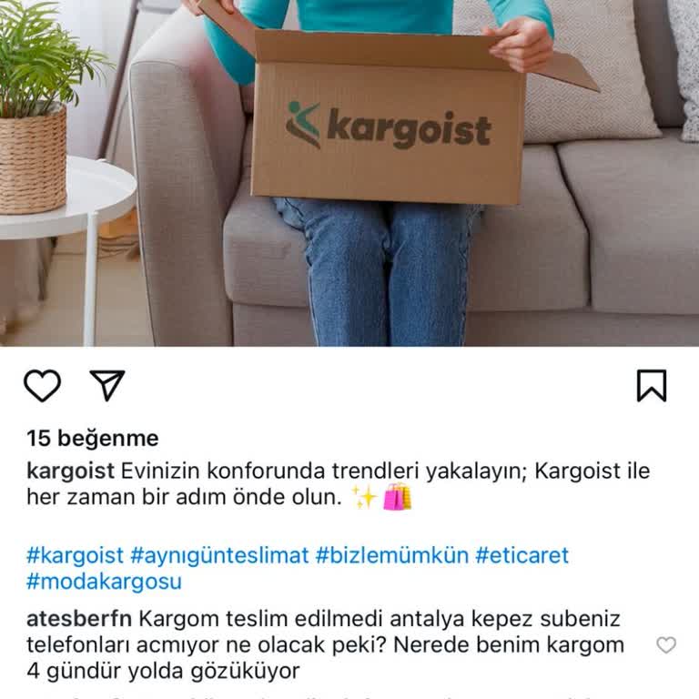 Kargoist: Müşteri Yorumlarına Kapalı Ve İletişimsiz