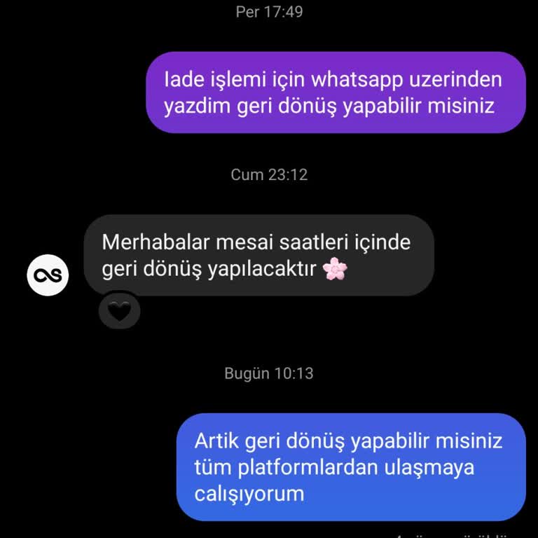 İade Taleplerine Yanıt Vermeyen Çantacım Store