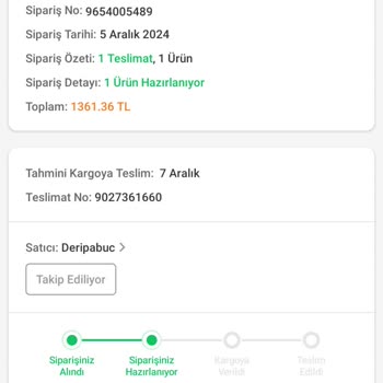 Trendyol'da Sipariş Verip Beklemek