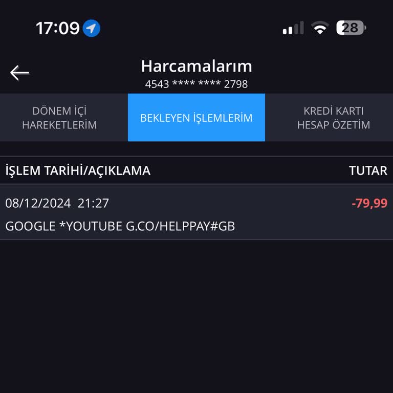 İzinsiz Kredi Kartı Çekimi