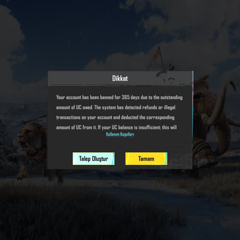 PUBG Hesabımda Haksız Borç Ve Ban Sorunu