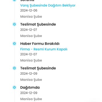 Kargo Teslimatında Gecikme Ve Çözüm Eksikliği