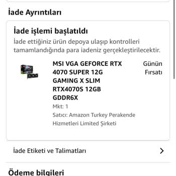 Amazon İade Sürecinde Hayal Kırıklığı