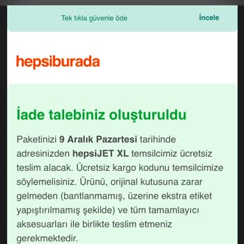 Hepsijet İade Sorunu: Beklemekten Yıldım!