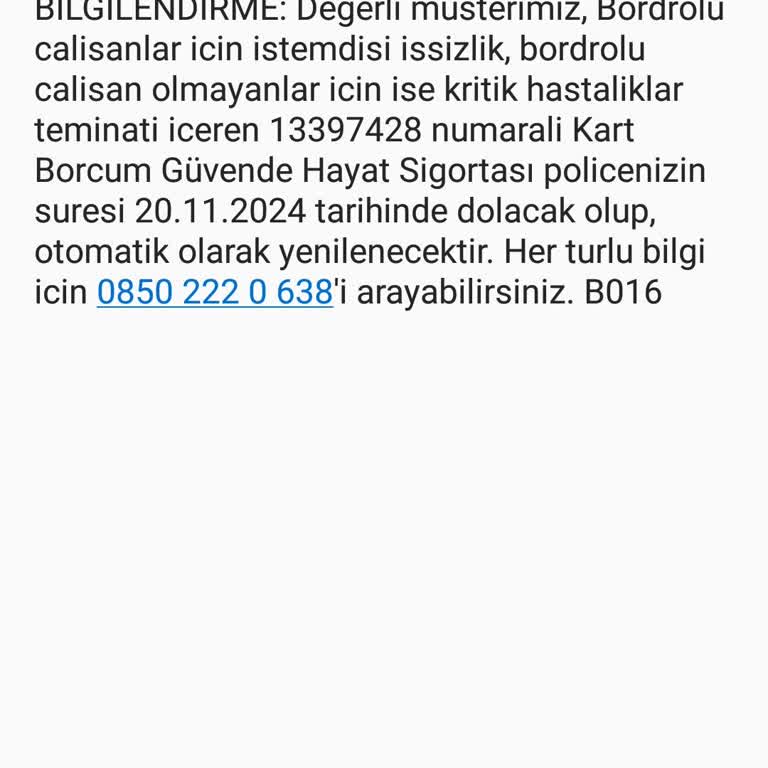 Habersiz Yapılan Sigorta İşlemi