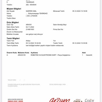 Garanti Kapsamında Olmasına Rağmen Ücret Talebi