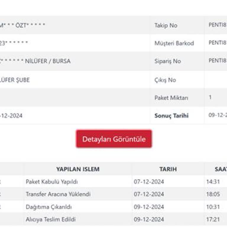Kargo Teslimatında Güvenlik Sorunu