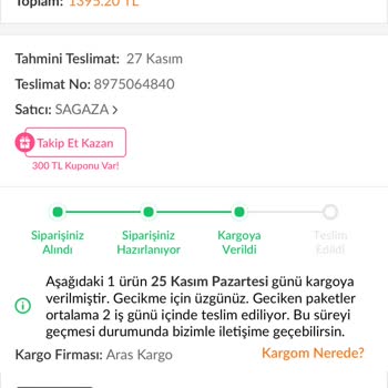 Trendyol'dan Sipariş Verdim, Kargo Ortada Yok