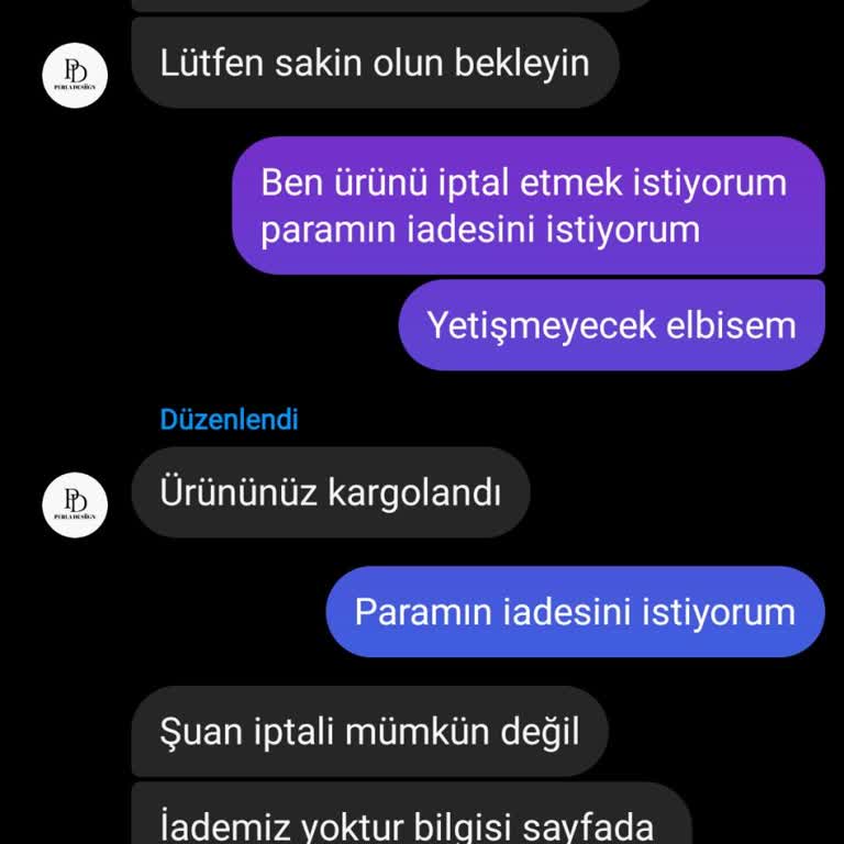 Sipariş Verildi, Ne Ürün Ne İade Geldi