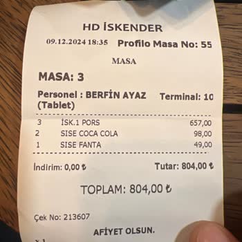 Yanıltıcı Menü Fiyatları Ve İlgisiz Personel