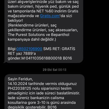 Gratis İade Sürecinde Mağduriyet Ve İletişimsizlik