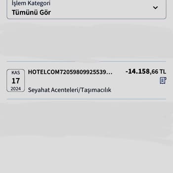 Hotels.com Üzerinden Yapılan Rezervasyonda Ekstra Ücret Çekimi