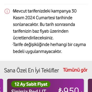 Vodafone'un Fiyat Politikası Müşteriyi Mağdur Ediyor