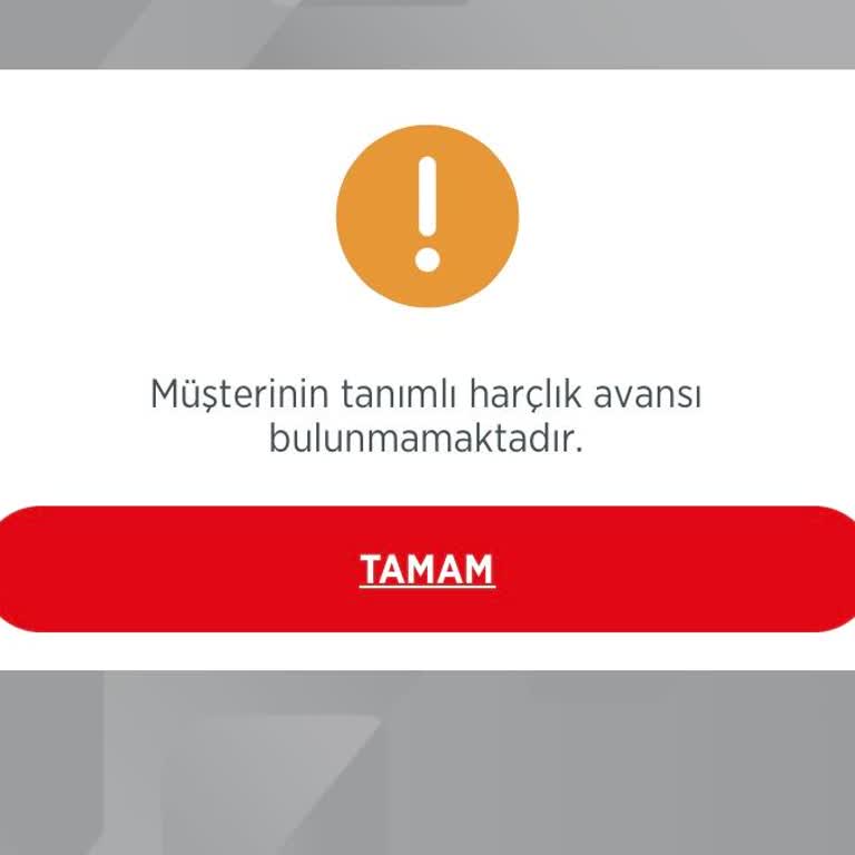Harçlık Avansım Neden Tanımlı Değil