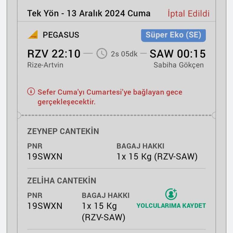 İade Edilmeyen Bilet Ücreti İçin Acil Çözüm Talebi