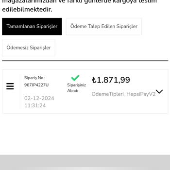 Çetinkaya Online Sipariş Sorunu: Kargo Ve İletişim Eksikliği